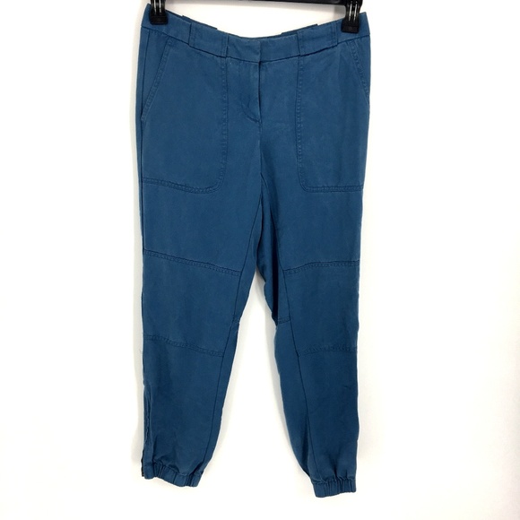Ann Taylor LOFT Blue Lyocell Chino Jogger Pants - Picture 1 of 7